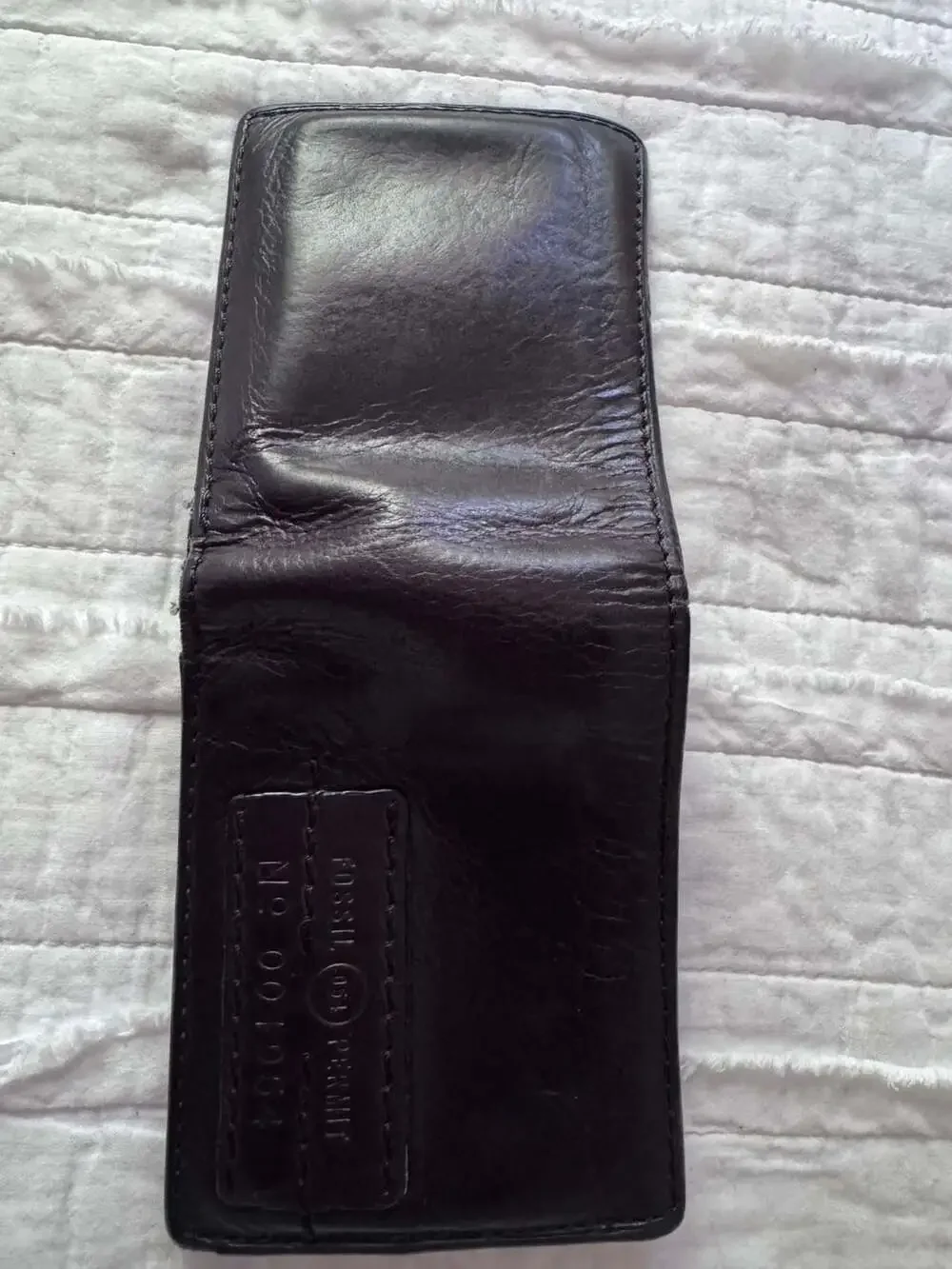 Fossil Permit 'No 001954' Leather Bifold ID Wallet